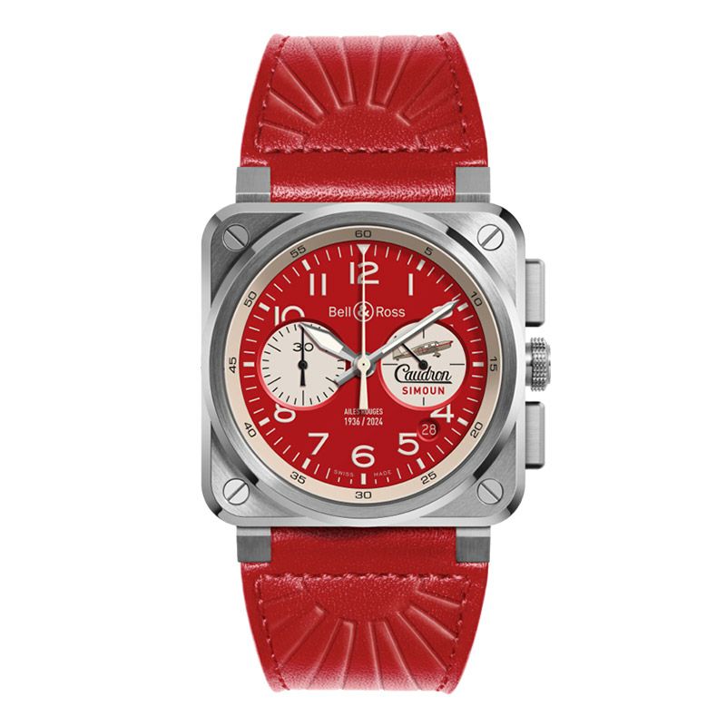 Bell ＆ Ross BR-03 CHRONO AILES ROUGES ベル＆ロス BR-03 クロノ エル ルージュ BR0394-AR-ST/SCA
