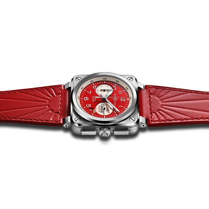 Bell ＆ Ross BR-03 CHRONO AILES ROUGES ベル＆ロス BR-03 クロノ エル ルージュ BR0394-AR-ST/SCA