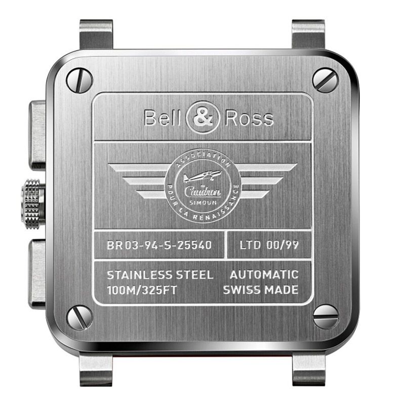 Bell ＆ Ross BR-03 CHRONO AILES ROUGES ベル＆ロス BR-03 クロノ エル ルージュ BR0394-AR-ST/SCA