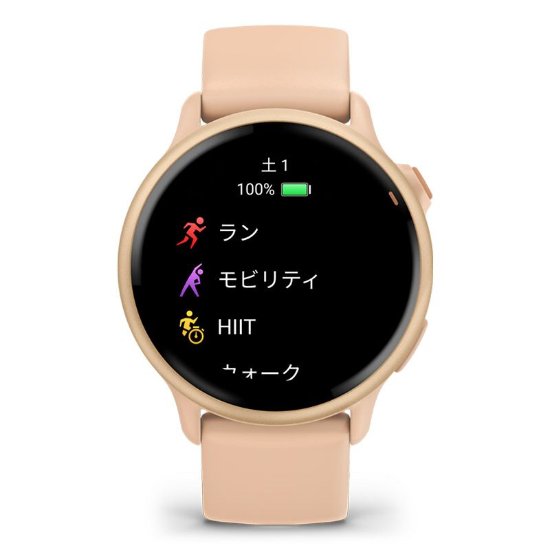 GARMIN vivoactive 6 Pink Dawn / Pink Dawn Metallic ガーミン ヴィヴォアクティブ 6 ピンクドーン / ピンクドーン メタリック 010-02985-33