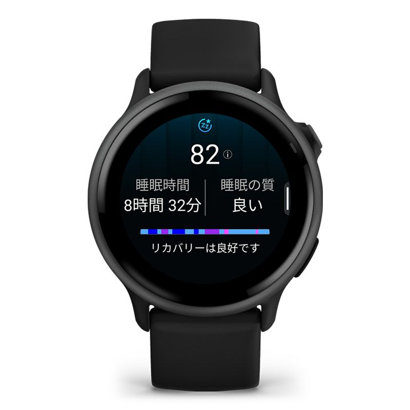 GARMIN vivoactive 6 Black / Slate ガーミン ヴィヴォアクティブ 6 ブラック / スレート 010-02985-30