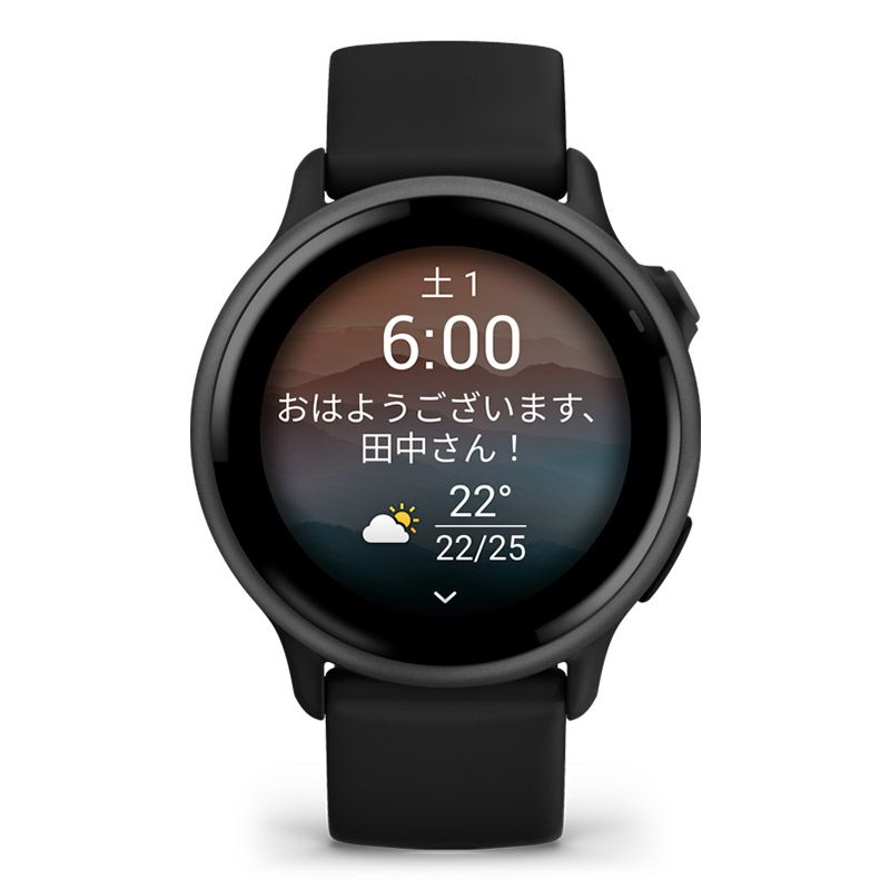 GARMIN vivoactive 6 Black / Slate ガーミン ヴィヴォアクティブ 6 ブラック / スレート 010-02985-30