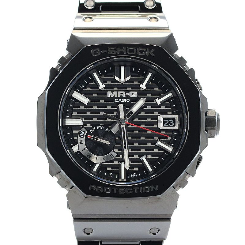 【中古】CASIO MRG-B2100 SERIES KIGUMI WOODWORK カシオ MRG-B2100 シリーズ 木組 MRG-B2100B-1AJR