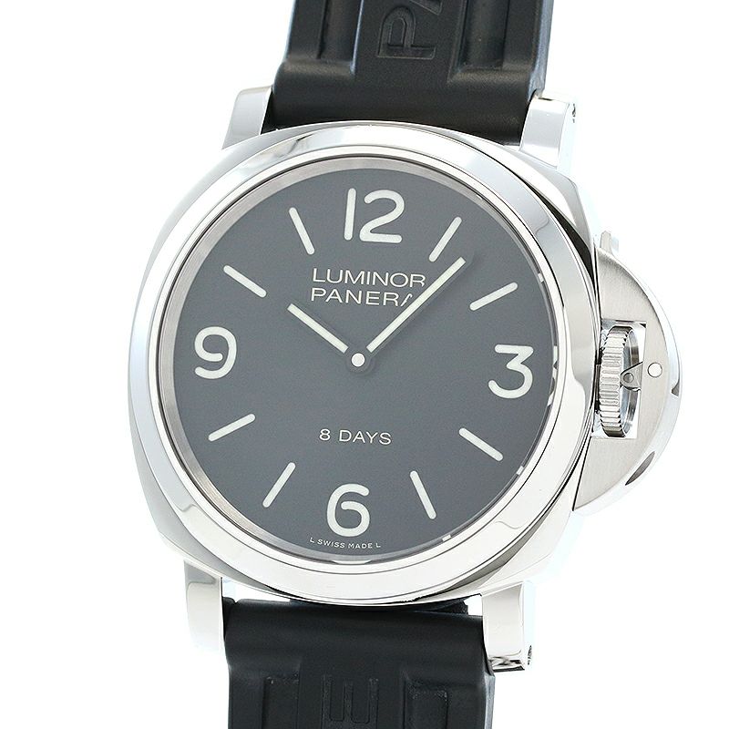 【中古】OFFICINE PANERAI LUMINOR BASE 8 DAYS 44MM  ACCIAIO オフィチーネ・パネライ ルミノール ベース 8デイズ 44MM アッチャイオ PAM00560