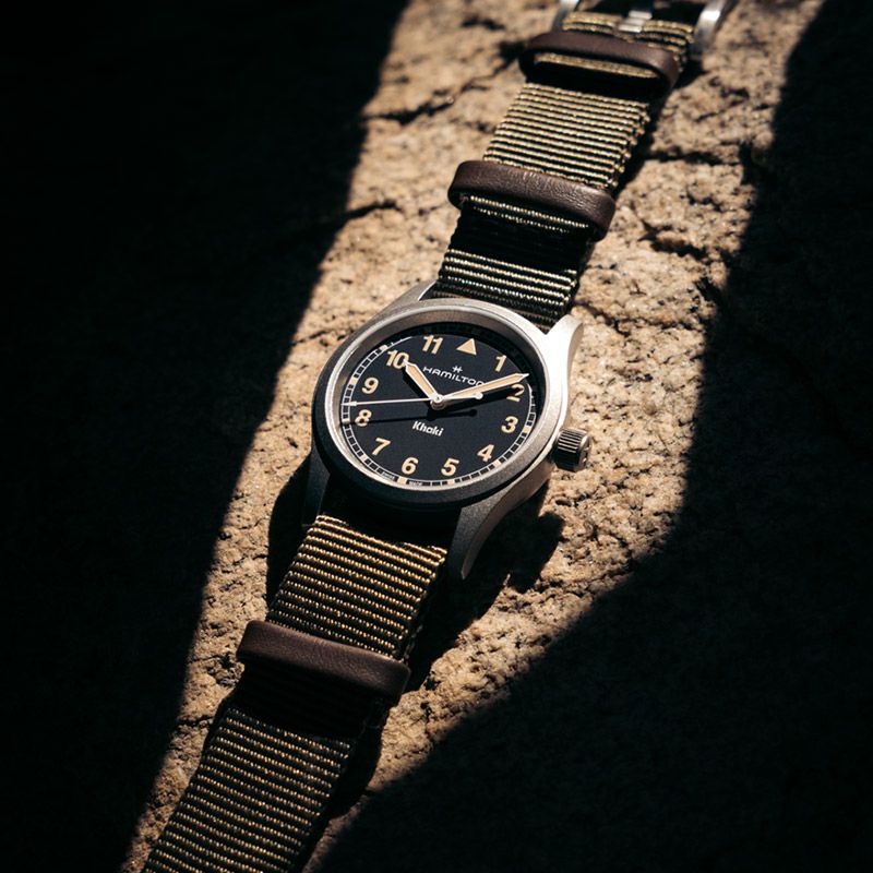 稼働品 HAMILTON KHAKI ハミルトン カーキ 33mm クォーツ HAMILTON 腕時計 「ハミルトン」 Khaki Field （カーキ