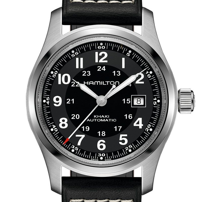 カーキ フィールド Mechanical 42mm - ダイヤルカラー:ブラック