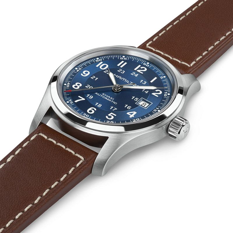 Hamilton ハミルトン　自動巻き時計 カーキ　 ダークブルー 42mm HAMILTON 腕時計 「ハミルトン」 Khaki Field （カーキ