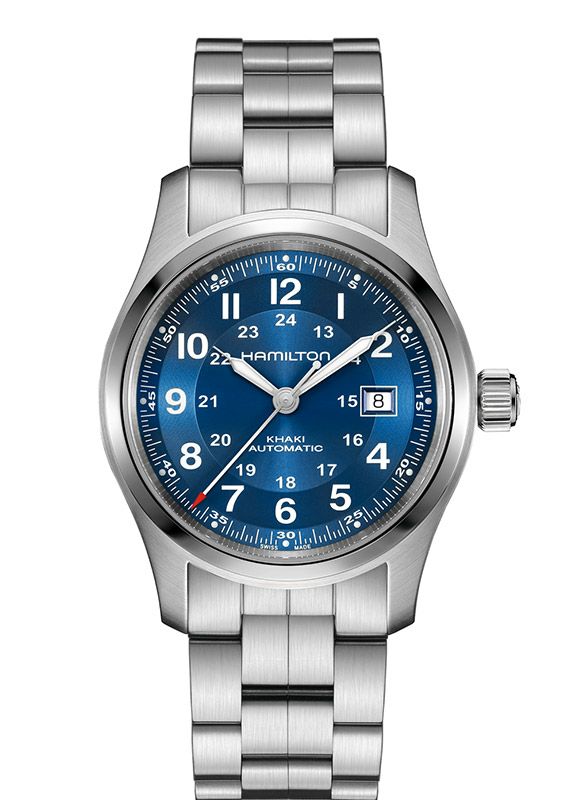 Hamilton ハミルトン　自動巻き時計 カーキ　 ダークブルー 42mm HAMILTON 腕時計 「ハミルトン」 Khaki Field （カーキ