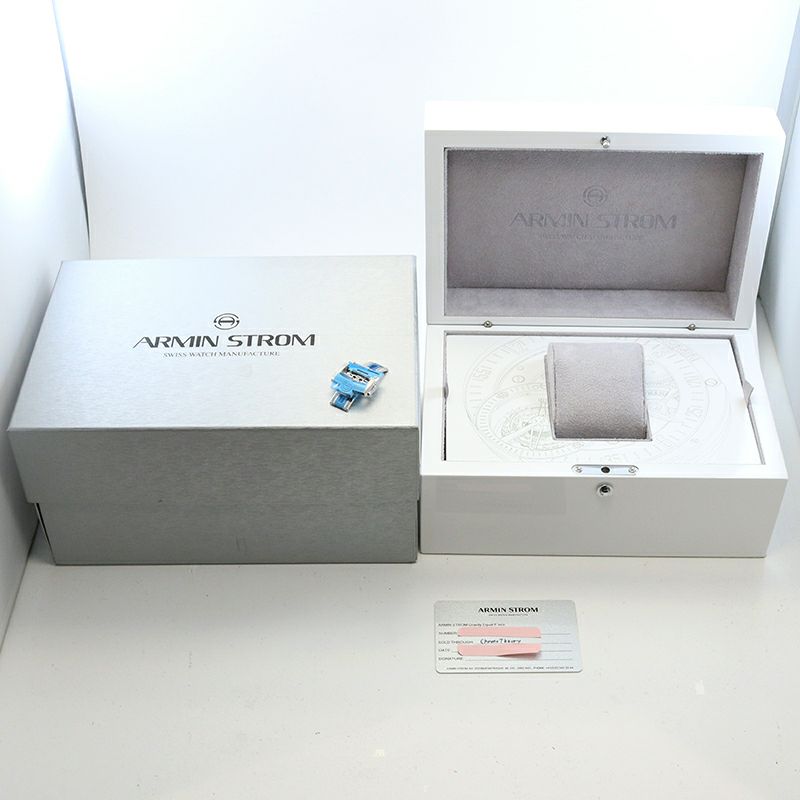 【中古】ARMIN STROM <br>GRAVITY EQUAL FORCE MANUFACTURE EDITION <br>アーミン・シュトローム <br>グラヴィティ イークォル フォース マニュファクチュールエディション <br>RG19-GEF.85