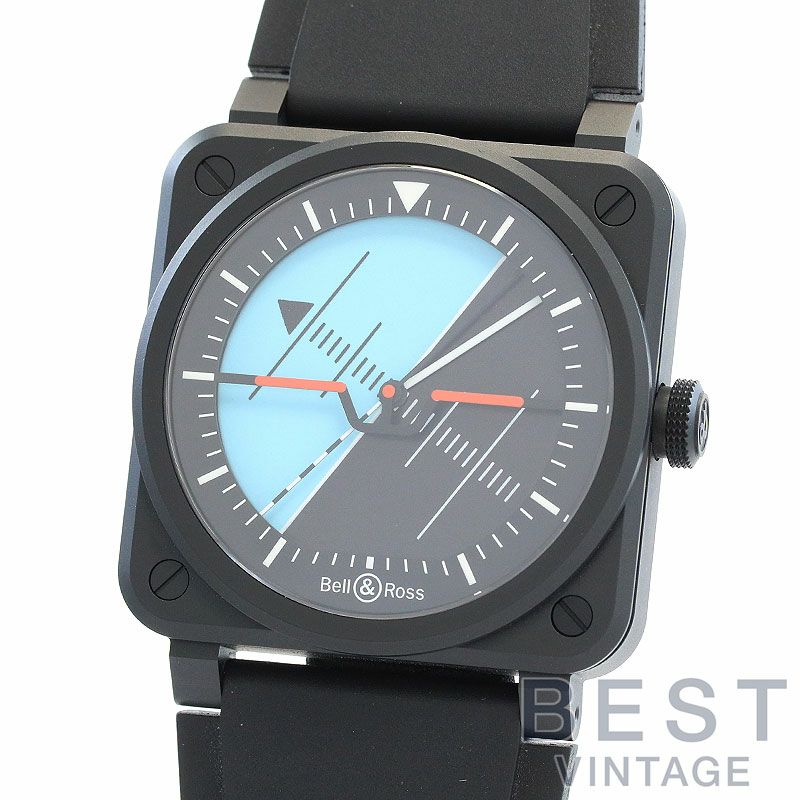【中古】BELL & ROSS BR-03 HORIZON ベル&ロス BR-03 ホライゾン BR03A-HRZ-CE/SRB
