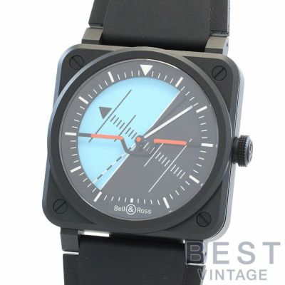 【中古】BELL & ROSS BR-03 HORIZON ベル&ロス BR-03 ホライゾン BR03A-HRZ-CE/SRB