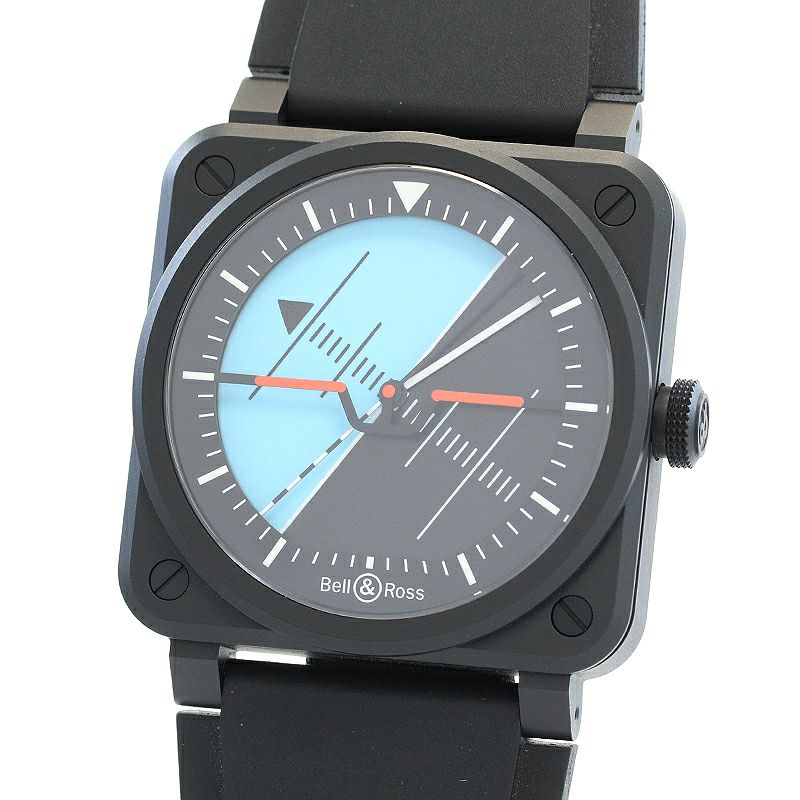 【中古】BELL & ROSS BR-03 HORIZON ベル&ロス BR-03 ホライゾン BR03A-HRZ-CE/SRB