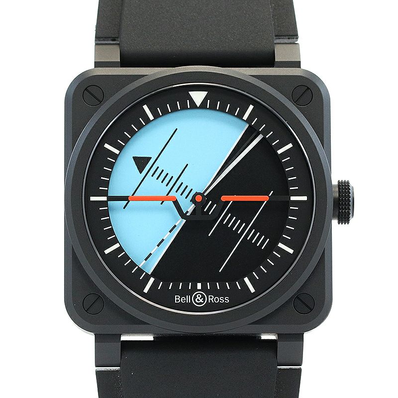 【中古】BELL & ROSS BR-03 HORIZON ベル&ロス BR-03 ホライゾン BR03A-HRZ-CE/SRB