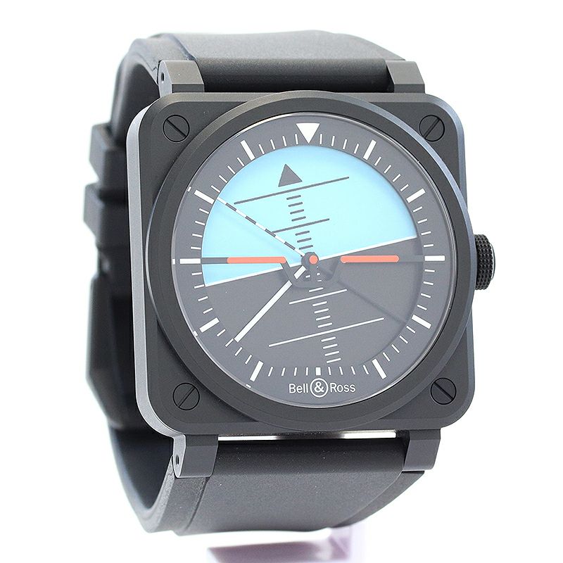 【中古】BELL & ROSS BR-03 HORIZON ベル&ロス BR-03 ホライゾン BR03A-HRZ-CE/SRB