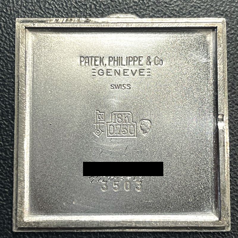 【中古】PATEK PHILIPPE <br>VINTAGE SQUARE WATCH <br>パテック・フィリップ <br>ヴィンテージ スクエア ウォッチ <br>3503G