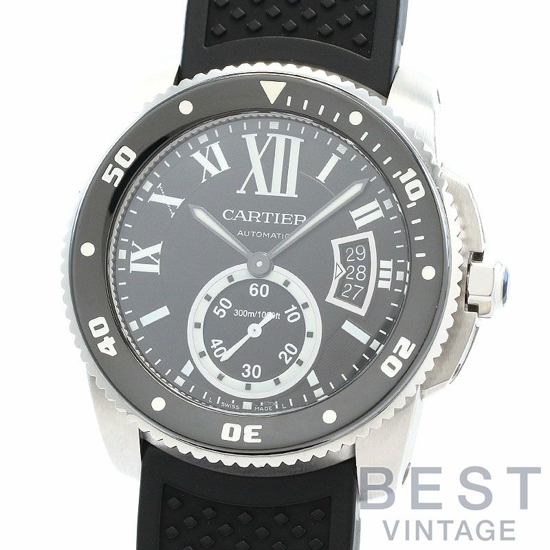 【中古】CARTIER CALIBRE DE CARTIER DIVER 42MM カルティエ カリブル ドゥ カルティエ ダイバー 42MM W7100056