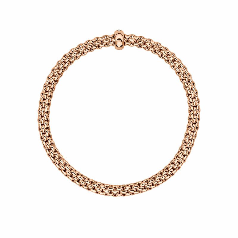 FOPE SOLO COLLECTION  FLEX'IT フォッペ ソロ コレクション フレグジット ブレスレット M 01M06BX_BB_R_XRX_00M