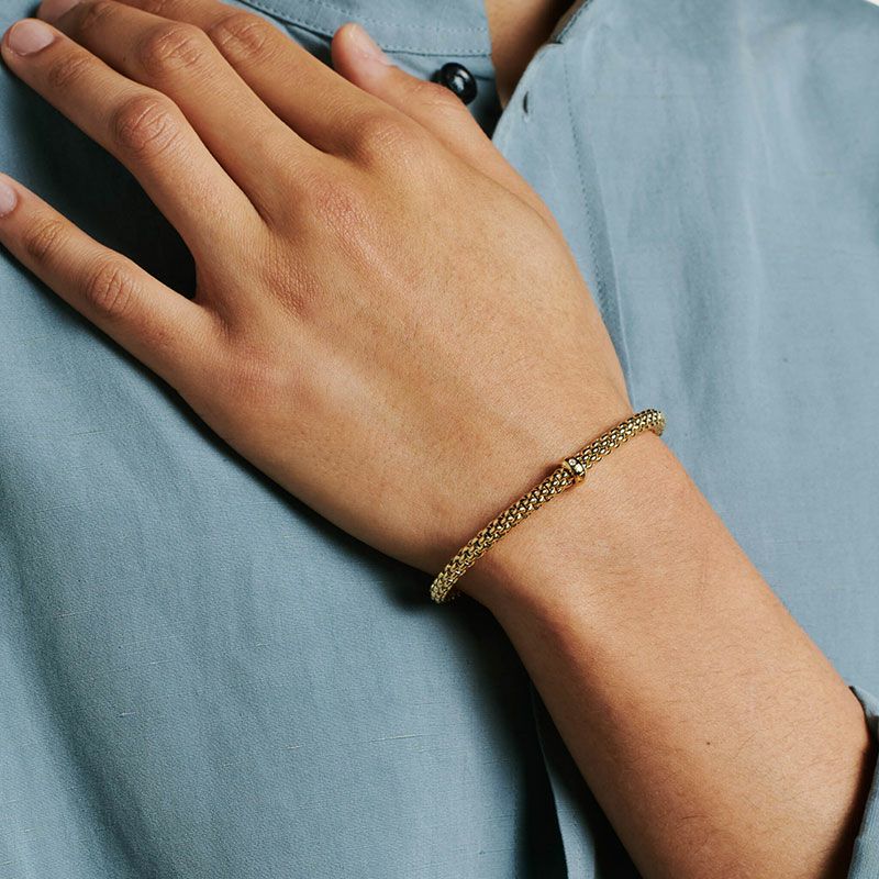 FOPE SOLO COLLECTION  FLEX'IT フォッペ ソロ コレクション フレグジット ブレスレット M 01M06BX_BB_G_XGX_00M