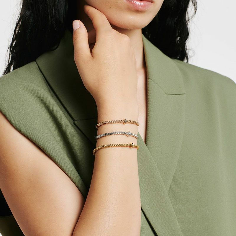 FOPE PRIMA COLLECTION  FLEX'IT フォッペ プリマ コレクション フレグジット ブレスレット M 01M08BX_BB_G_XRX_00M