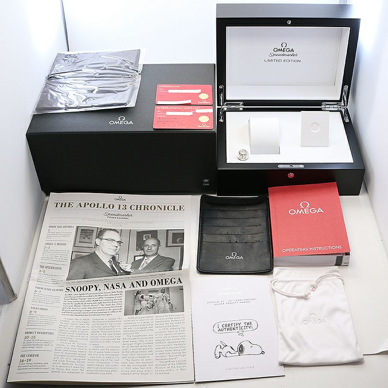 【中古】OMEGA SPEEDMASTER PROFESSIONAL MOONWATCH APOLLO XIII 45TH ANNIVERSARY SNOOPY AWARD  オメガ スピードマスター プロフェッショナル ムーンウォッチ アポロ13号 45周年記念 スヌーピーアワード  311.32.42.30.04.003