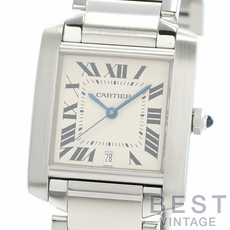【中古】CARTIER TANK FRANCAISE LARGE MODEL カルティエ タンク フランセーズ LM W51002Q3