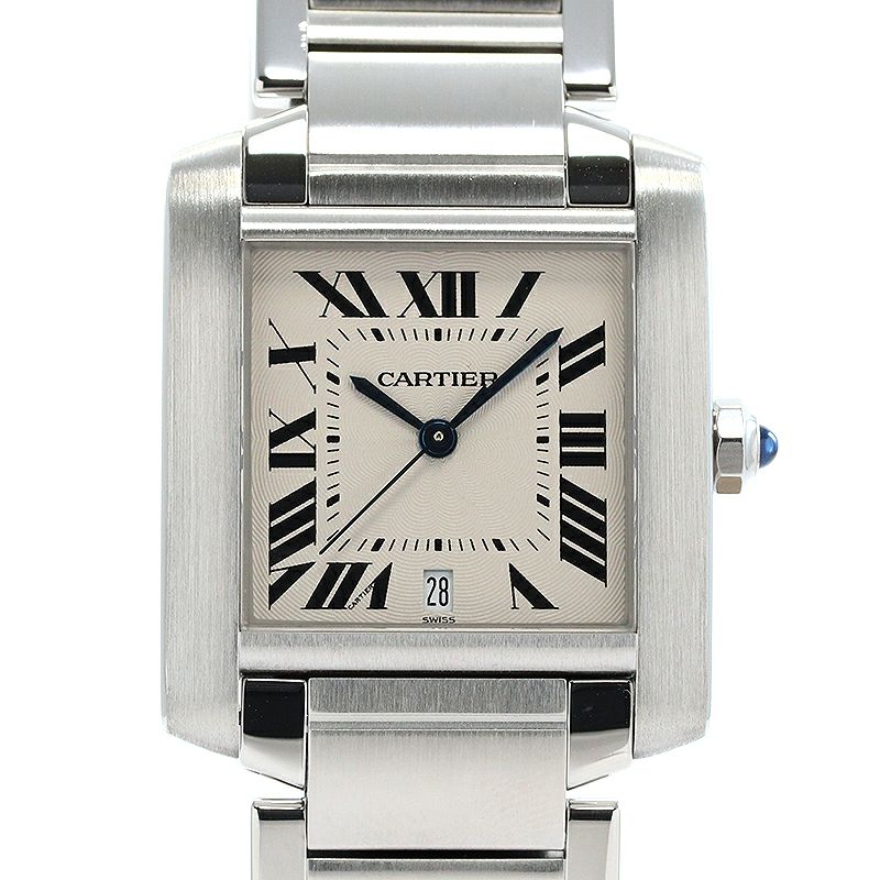 【中古】CARTIER TANK FRANCAISE LARGE MODEL カルティエ タンク フランセーズ LM W51002Q3