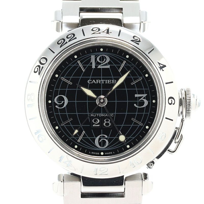 【中古】CARTIER PASHA C DE CARTIER MERIDIAN 35MM カルティエ パシャ C ドゥ カルティエ メリディアン 35MM W31049M7