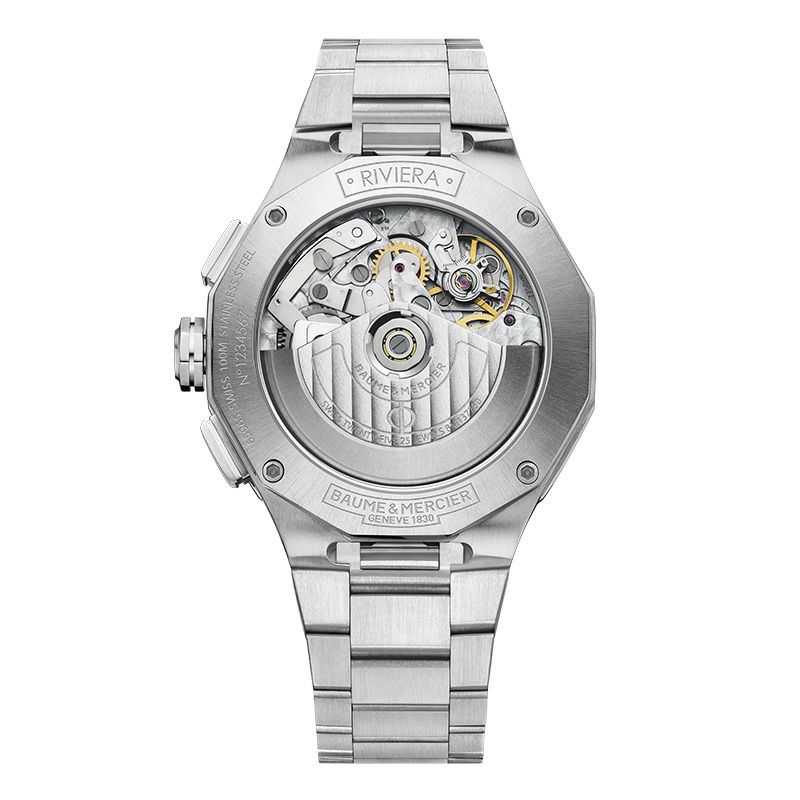 BAUME＆MERCIER <br>Riviera Chronograph Blue Day-Date - 41mm M0A10826 <br>ボーム＆メルシエ <br>リビエラ クロノグラフ ブルー デイデイト - 41mm <br>M0A10826