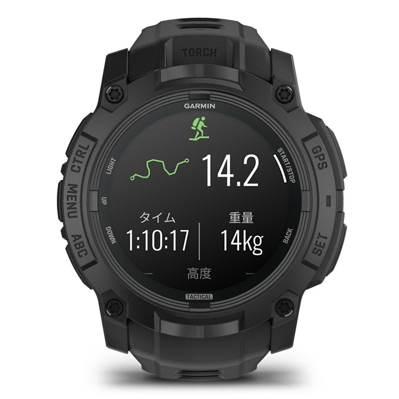 GARMIN Instinct 3 AMOLED Tactical 50mm Black ガーミン