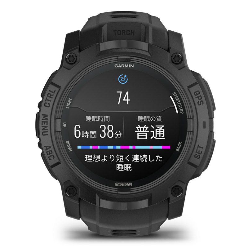 GARMIN Instinct 3 AMOLED Tactical 50mm Black ガーミン