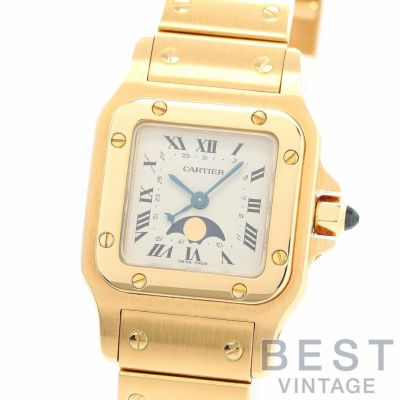 中古】CARTIER SANTOS GALBEE SMALL MODEL MOONPHASE カルティエ