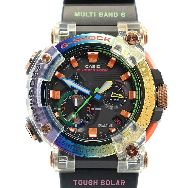 【中古】CASIO G-SHOCK FROGMAN BORNEO RAINBOW TOAD カシオ Gショック フロッグマン ボルネオ・レインボー・トード GWF-A1000BRT-1AJR