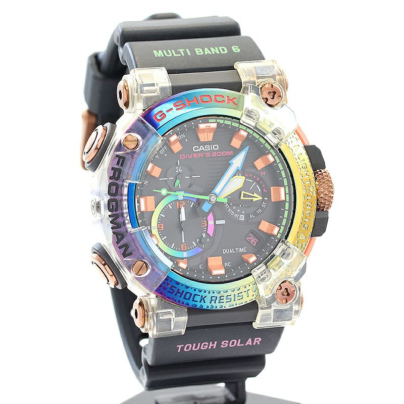 【中古】CASIO G-SHOCK FROGMAN BORNEO RAINBOW TOAD カシオ Gショック フロッグマン ボルネオ・レインボー・トード GWF-A1000BRT-1AJR