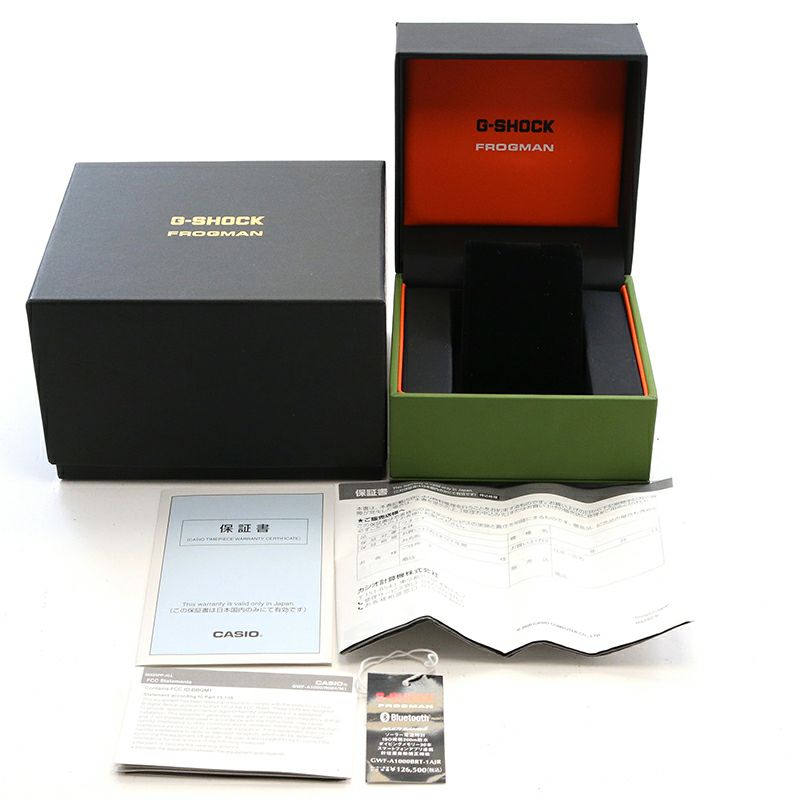 【中古】CASIO G-SHOCK FROGMAN BORNEO RAINBOW TOAD カシオ Gショック フロッグマン ボルネオ・レインボー・トード GWF-A1000BRT-1AJR