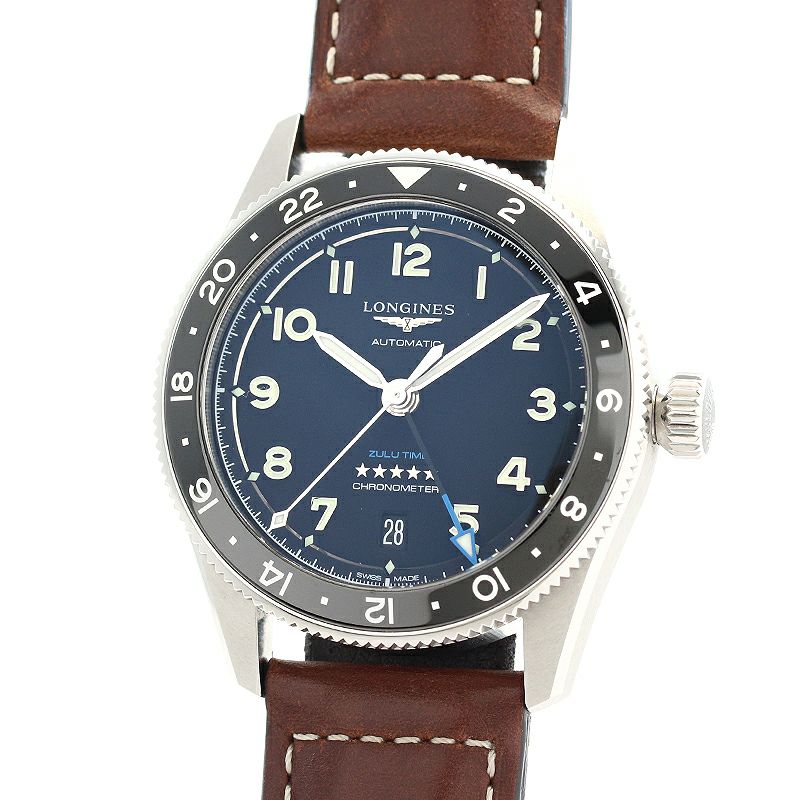中古】LONGINES SPIRIT ZULU TIME ロンジン スピリット ズールータイム