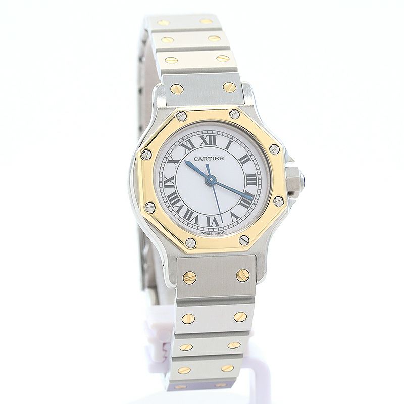 【中古】CARTIER SANTOS RONDE / SANTOS OCTAGON SMALL MODEL カルティエ サントスロンドSM / サントスオクタゴンSM 82037288