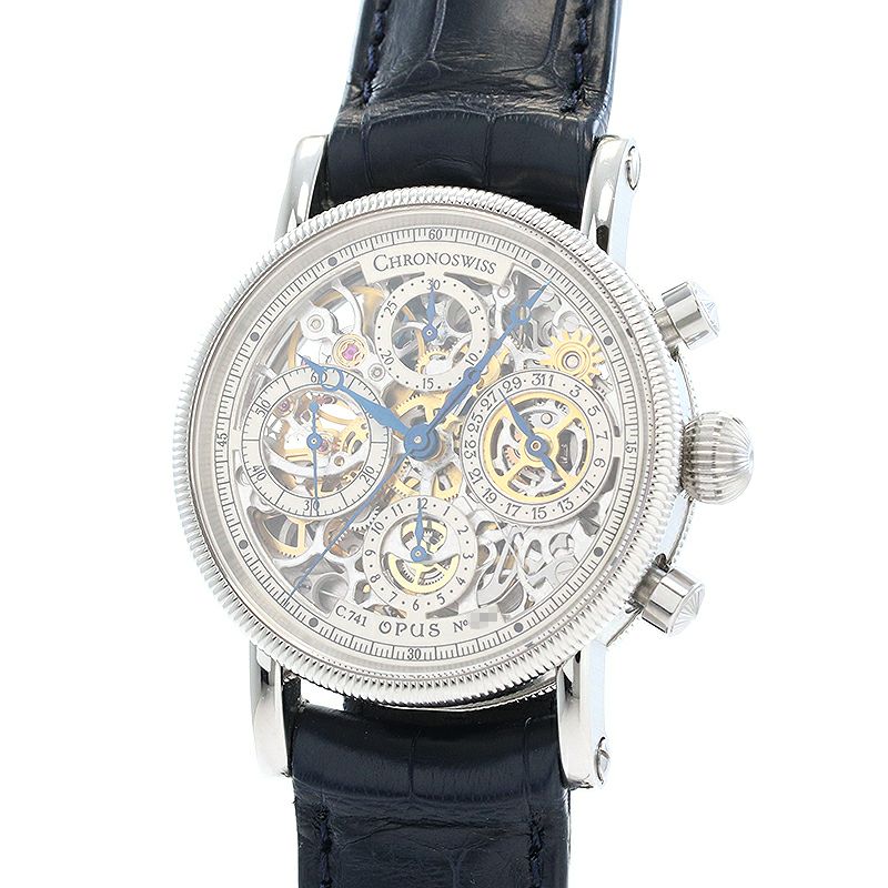 【中古】CHRONOSWISS OPUS CHRONOGRAPH AUTOMATIC SKELETON クロノスイス オーパス クロノグラフ オートマチック スケルトン CH7523