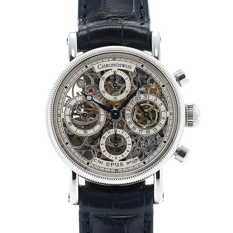 【中古】CHRONOSWISS OPUS CHRONOGRAPH AUTOMATIC SKELETON クロノスイス オーパス クロノグラフ オートマチック スケルトン CH7523