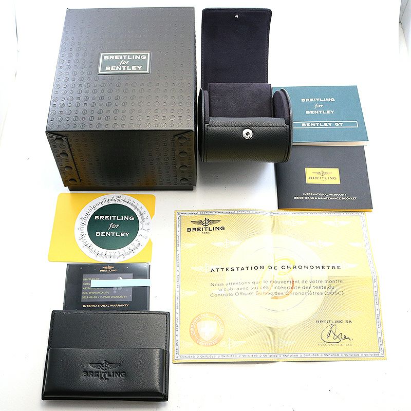 【中古】BREITLING BENTLEY GT FOR JAPAN ブライトリング ベントレー GT for ジャパン A1336212/A726/980A (A362AGTSP)