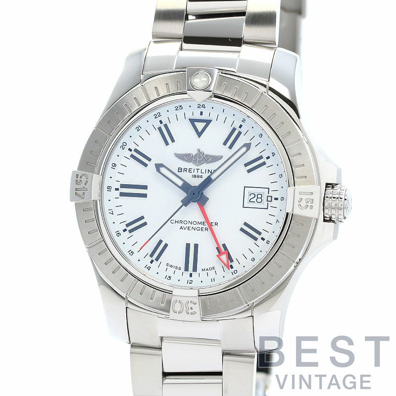 【中古】BREITLING AVENGER AUTOMATIC GMT 43 ブライトリング アベンジャー オートマチック GMT 43 A32397101A1A1