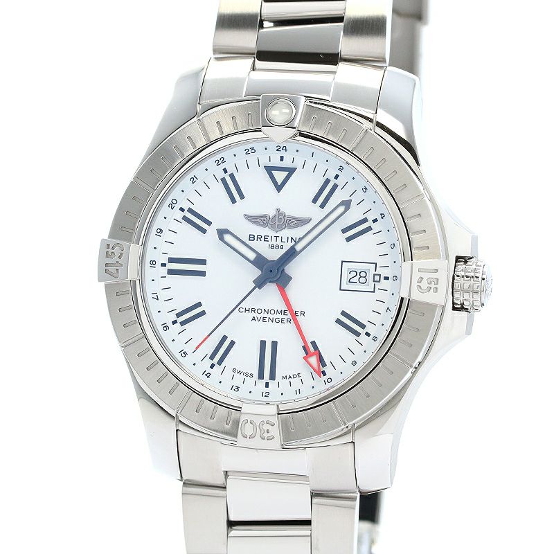 【中古】BREITLING AVENGER AUTOMATIC GMT 43 ブライトリング アベンジャー オートマチック GMT 43 A32397101A1A1