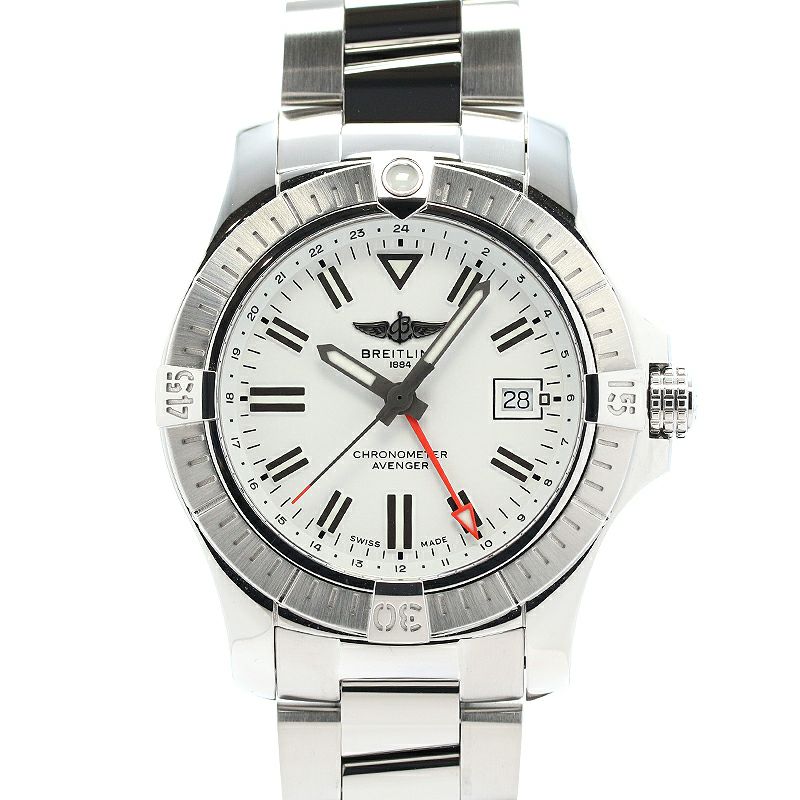 【中古】BREITLING AVENGER AUTOMATIC GMT 43 ブライトリング アベンジャー オートマチック GMT 43 A32397101A1A1