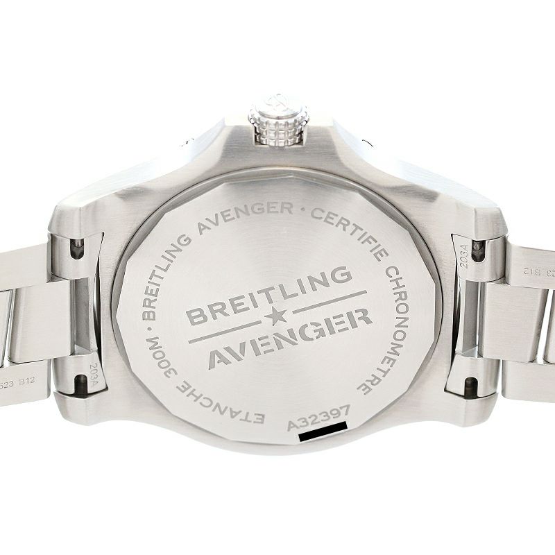 【中古】BREITLING AVENGER AUTOMATIC GMT 43 ブライトリング アベンジャー オートマチック GMT 43 A32397101A1A1
