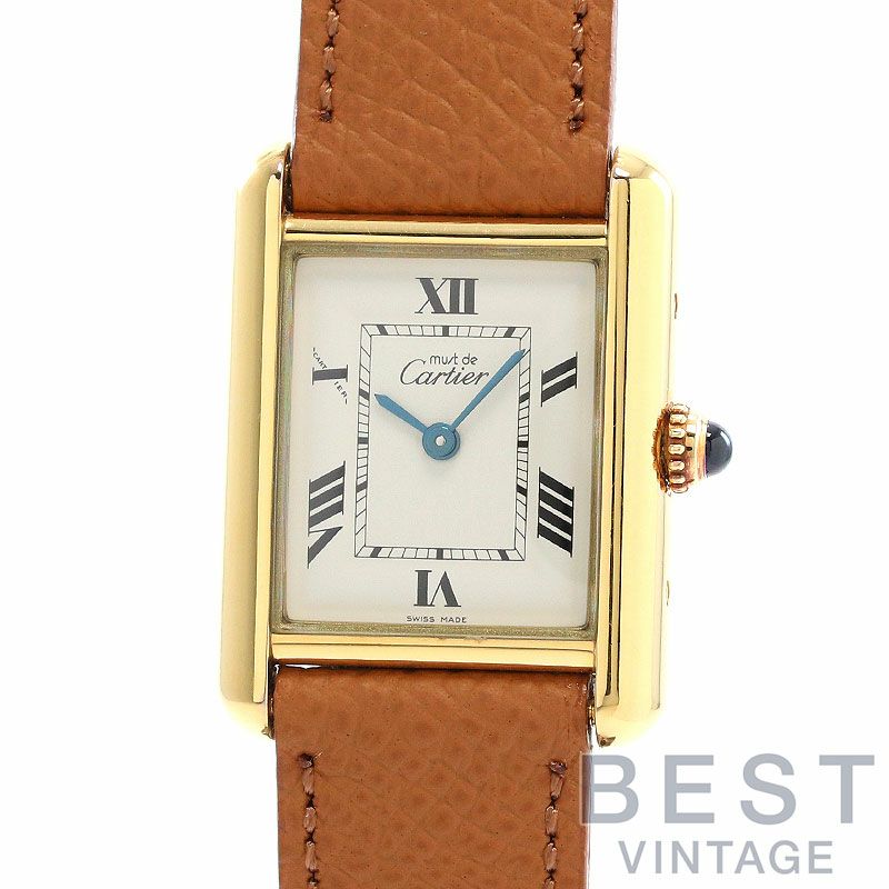 【中古】CARTIER MUST TANK SMALL MODEL VERMEIL カルティエ マストタンク SM ヴェルメイユ W1013654