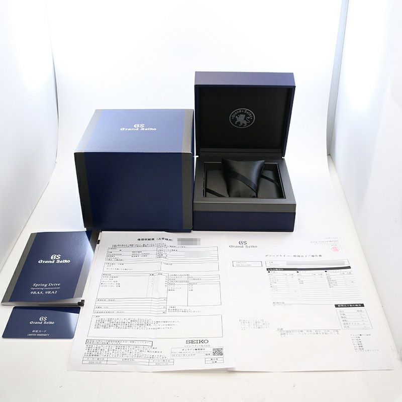 【中古】GRAND SEIKO EVOLUTION 9 COLLECTION 9R SPRING DRIVE WHITE BIRCH グランドセイコー エボリューション9 コレクション 9Rスプリングドライブ 白樺 SLGA009 (9RA2-0AB0)