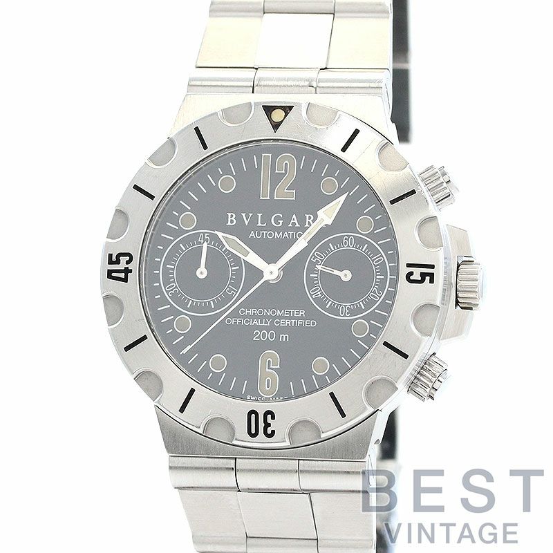 中古】BVLGARI DIAGONO SCUBA CHRONOGRAPH ブルガリ ディアゴノ