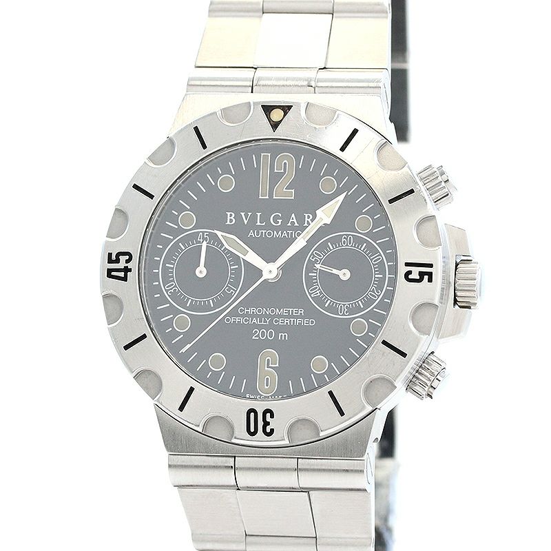 【中古】BVLGARI DIAGONO SCUBA CHRONOGRAPH ブルガリ ディアゴノ スクーバ クロノグラフ SCB38SSD
