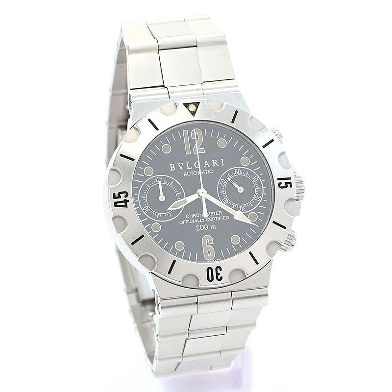 【中古】BVLGARI DIAGONO SCUBA CHRONOGRAPH ブルガリ ディアゴノ スクーバ クロノグラフ SCB38SSD