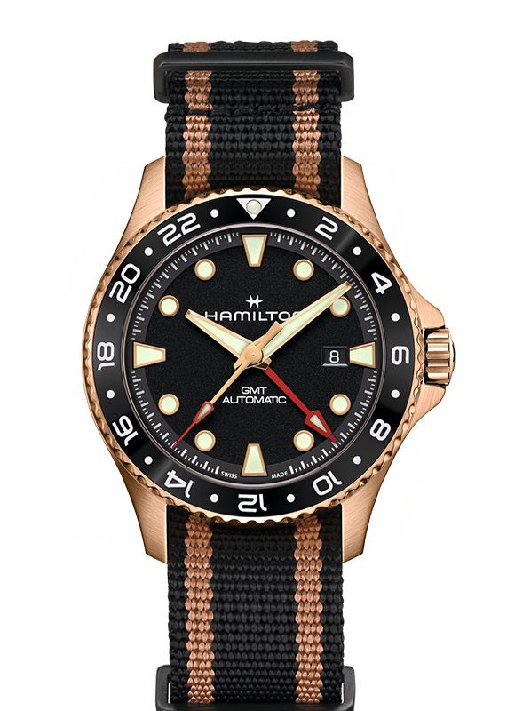 HAMILTON Khaki Navy Scuba Automatic GMT 43mm Bronze