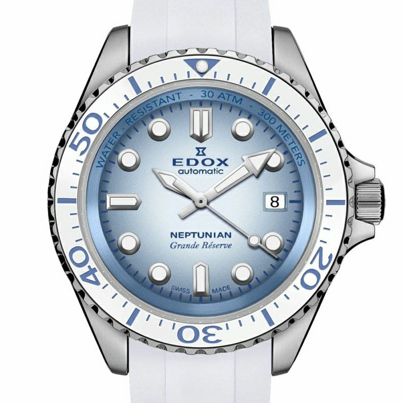 EDOX NEPTUNIAN GRANDE RESERVE DATE AUTOMATIC エドックス ネプチュニアン グランデ リザーブ デイト オートマティック 80801-3BBUCA-BUCDN